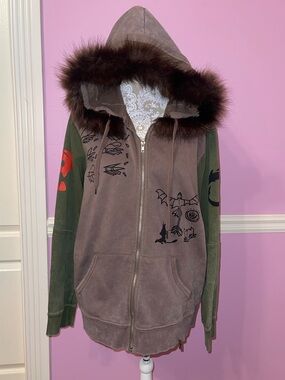 RARE hiccup toothless how to train your dragon hoodie fur jacket renaissance